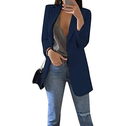 Blazer Femme YMING Bleu Marin Cover