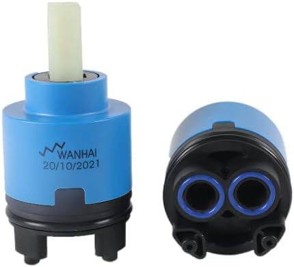 WANHAI 40mm High Basement Ceramic Faucet Cartridge Replacement for Single Handle of the Kitchen Faucet, Basin Faucet and Shower Faucet, Ceramic Faucet Valve(Cartridge Only)