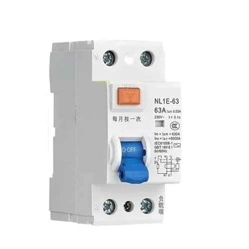 Disjoncteur électronique contre les fuites de courant NL1E-63 4P 25A 30MA 6KA