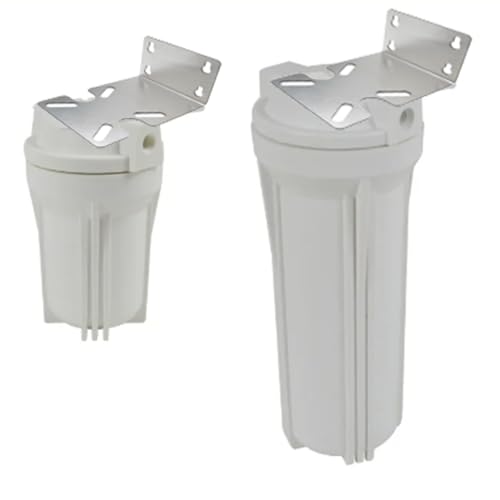 Image of Stainless steel 10 - and 20-inch water filter housing brackets Metal Housing Fixed Bracket Water filter mounting bracket Water filter plate with screws 1pcs
