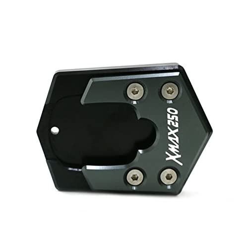 バイクのサイドスタンド に適合するヤマハXMAXの場合250 X-MAX XMAX250 2017-2021オートバイCNCサイドキックスタンドフットサイドスタンド拡大プレート(Gray)