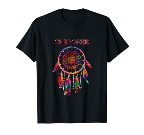 Cherokee Native American Indian Colorful Dreamcatcher Tribal T-Shirt