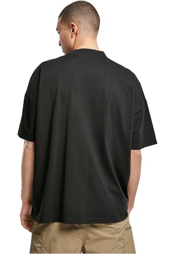 Urban Classics Oversized Mock Neck tee Camiseta, Negro, S para Hombre