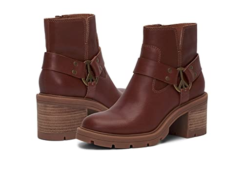 Bottine Lucky Brand Femme Soxton en cuir marron élégant pour le quotidien