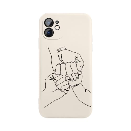 QIODAYI Compatible con OPPO A76 4G/OPPO A96 4G Funda Teléfono Silicona Suave Antiimpacto Patrón Divertido Puño Padre Hijo