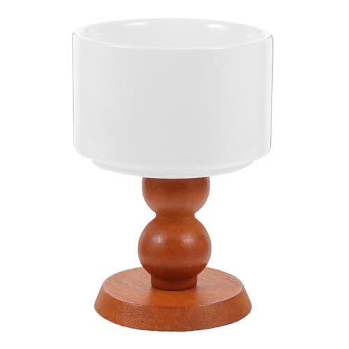 CONGARTENO Retro Ceramic Goblet Trifle Bowl Dessert Tray Mousses Cups Cute Snack Bowl Sundae Cups Dessert Display Stand Fruit Dish Holder Appetizer Cup Ice Cream Container Sauce Cups Ceramics