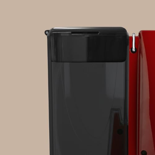 Generico Macchina a cialde Coffee & Tea color Rosso Pieno con frullino e supporto integrato ed erogatore per infusi.