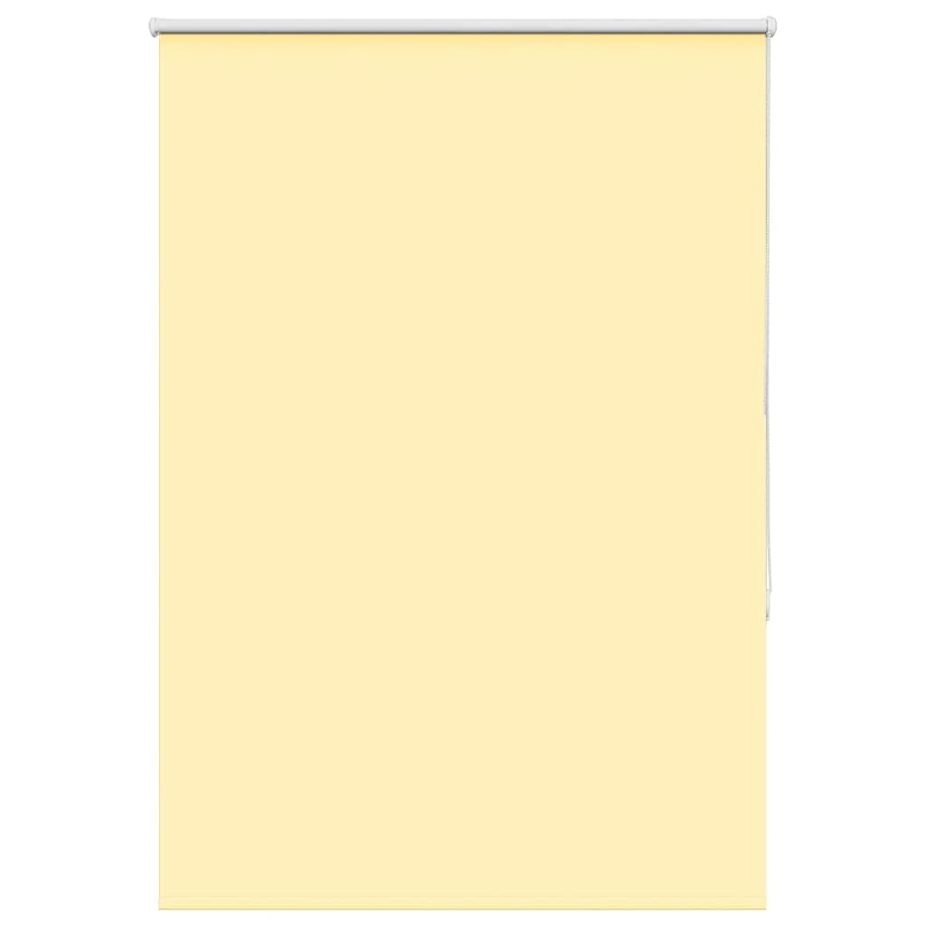 vidaXL Roller Blind Blackout Yellow 105x150 cm Fabric Width 100.7 cm Polyester, day and night blind, kitchen blind, blackout roller shade