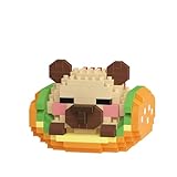 Sacblirr Sandwich Hot Dog Cute Capybara Baking Bread Series Mini Building Toy Kawaii Animals Set Micro Adorable Pet Buildings Small Bricks Gifts Toys