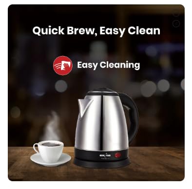 Image of Kenstar Stylee 1.8L 1350W KKSTY18F13SR0-DST Electric Kettle