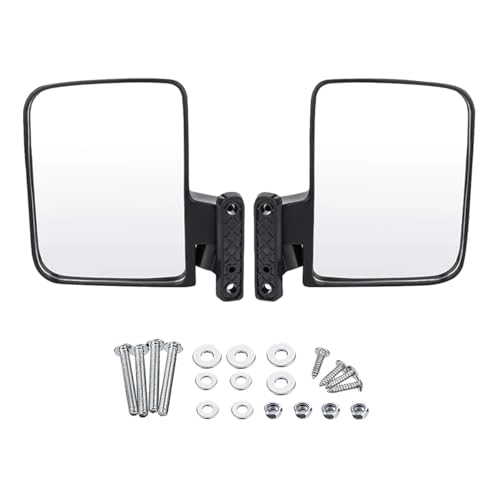 Glace Rétroviseur Anti Angle Mort Miroir Latéral 180 Degrés Vitre pour Rétroviseurs Chariot Golf