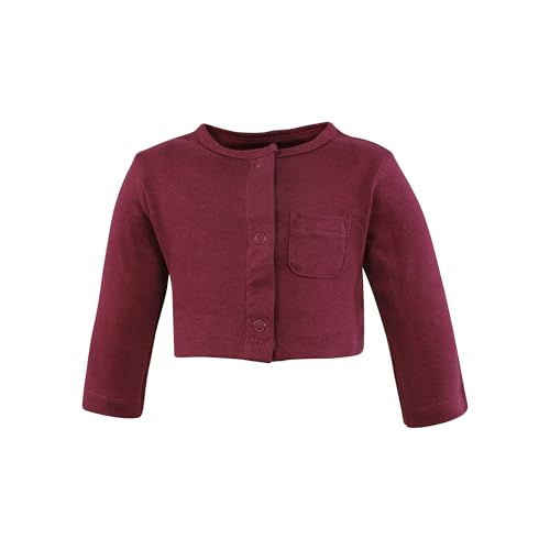 Image of Hudson Baby Girls' Cotton Dress and Cardigan Set