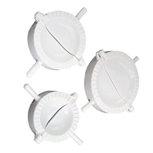 HAKIDZEL Dumpling Skin Maker 3pc Mould Press Set Dough Press for Empanadas Hinged Design Perfect for Stickers Pastries