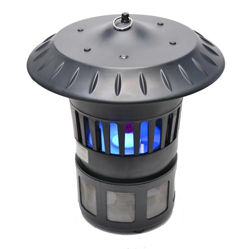 Gecko 40W Insect Trapper Lantern with Triple Lure CO2, UV & Heat – Outdoor Mosquito Trap Lamp with Auto On/Off Sensor, IPX4 Weather Resistant, Hanging or Freestanding Design
