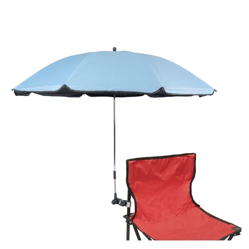 STARRY CITY Parasol pour chaise avec pince réglable, avec clip parapluie pour chaises de terrasse, chaises de plage, chaise longue, fauteuil roulant, chariot...