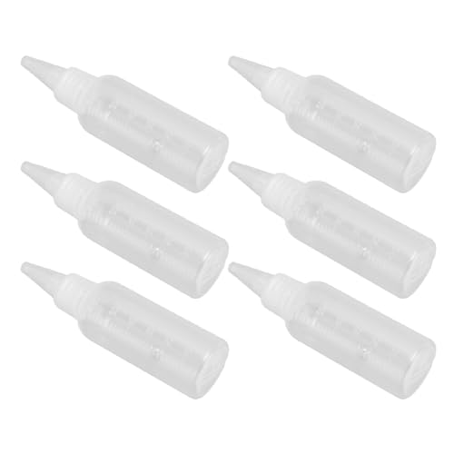Garrafa De Armazenamento De Pintura 60ML Com Bola De Aço, Clear Squeeze Escala Garrafas para Pintura