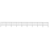 Fabriquée en acier enduit de poudre, la clôture extérieure est extrêmement stable, robuste et durable.