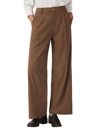 CIDER Women's Wide Leg Pants Middle Waist Casual Stylish Trousers3