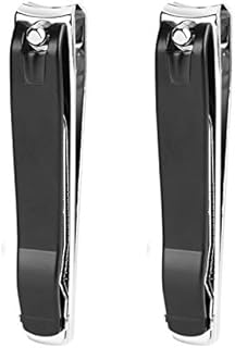 ICEYLI Large Nail Clippers Set,2 Pcs Premium Stainless Steel Fingernail & Toenail Clippers Curved Blade With Sharp And Sturdy Blade