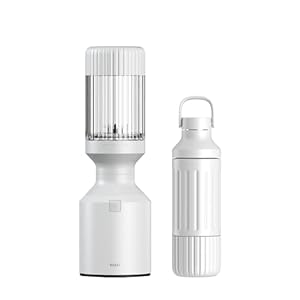 Beast Blender Tonal | Kitchen Countertop Design | Blend Smoothies and Shakes, Dressings, Sauces, Dips | Stainless Steel Bottle | Straw Cap and Straws Included | 1000W (Cloud White)