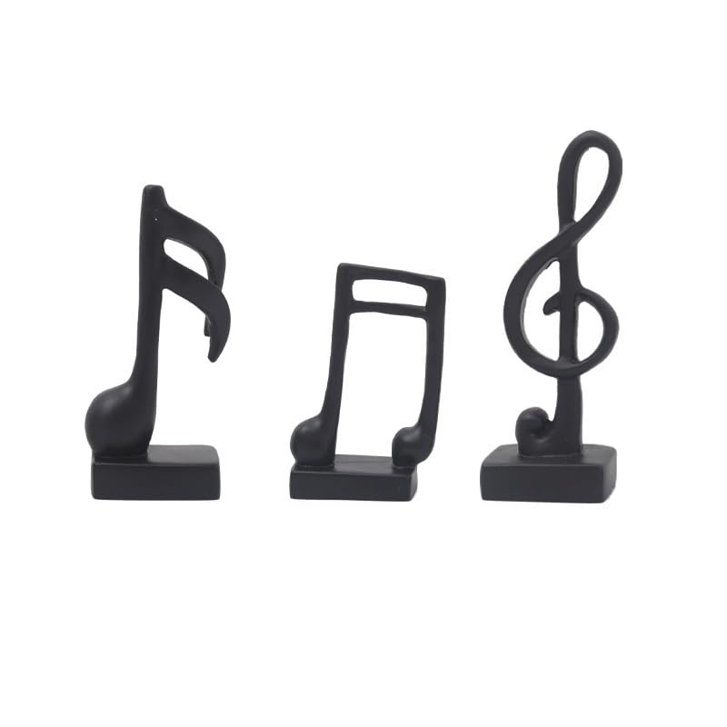 Regalo para músicos notas musicales hechas a mano juego de 3 esculturas DELURA