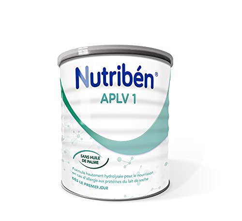 Nutribén APLV 1 Lait bébé 1er âge en poudre, Allergie aux Protéines de Lait de Vache, De 0 à 6 mois, 400 g Cover