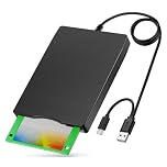 YEY External USB 3.5-inch USB Floppy Disk Reader 1.44 MB FDD Portable Floppy Disk for PC Laptops Windows/XP/7/8/10/11 Plug and Play (Black)