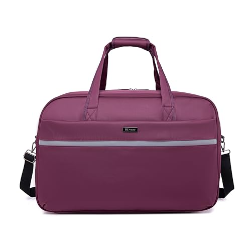 A C O Mala de Viagem Duffle Bag, Nylon, Grande, 65 Litros, com Alça de Ombro Ajustável, Zíper Duplo, Unissex (ROXO CLARO)