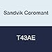 Sandvik Coromant, T43AE, Clamped Chipbreaker (Pack of 10)
