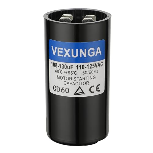Condensateur De Démarrage Moteur Rond CD60 - Lot De 5 Pièces 233-280µF, 110-125V, 50/60Hz