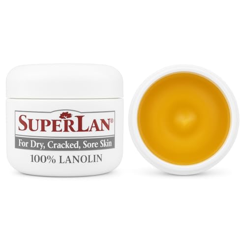 Lanolin Cream 4 Oz - 100% Organic Nipple Cream Lanolin - Thicker Body & Face Moisturizer for Eczema, Psoriasis & Severe Dry Skin - Ultra Hydrating & Soothing Moisturizer for Hot, Dry & Cold Weather