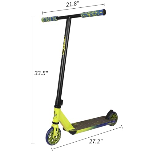 Image of Zplus Pro Trick Scooter for Pros and Beginner Stunt Scooters - with Wide Deck Freestyle Scooter - Suitable for Kids,Teens and 8+ Years