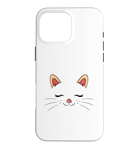 Cute Sleepy Cat Face Adorable Feline Kitty Lover �X�}�z�P�[�X iPhone 16 Pro Max �p