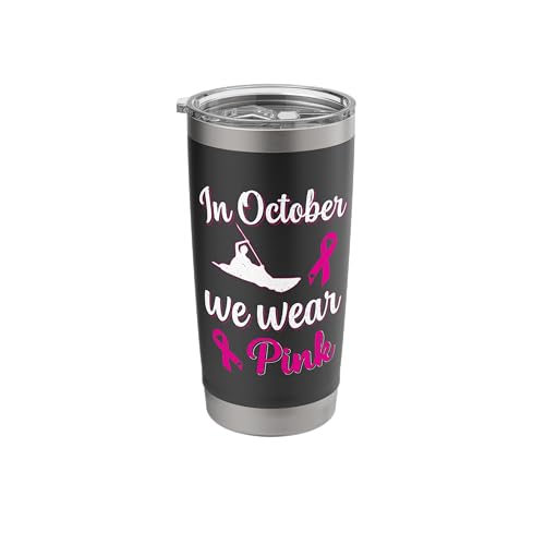 In October We Wear Pink Breast Cancer Tumbler