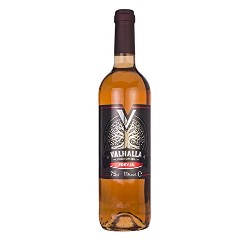 Valhalla Hidromiel Freyja | Bebida Ecológica, Aromas a Frutos Rojos, Grosella y Cereza, Sabor a Frutas del Bosque, Ligero y Fresco, Botella 75 cl Cover