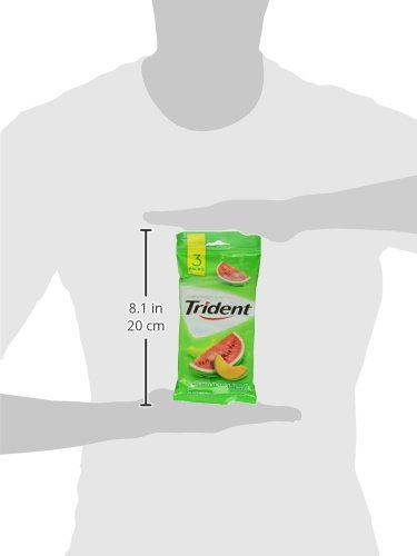 Trident Chicle Sin Azúcar Sabor Sandía, Pack de 3 x 18 unidades miniatura 4