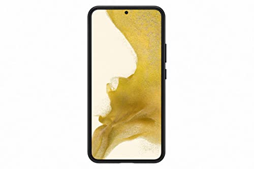 Samsung Leather Smartphone Cover EF-VS906 für Galaxy S22+, Handy-Hülle, echtes Leder, Schutz Case, stoßfest, Premium, Schwarz – Ansicht 2