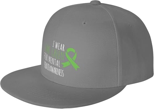 I Wear Lime Green for Mental Health Awareness Outdoor Baseball Hat Flat Hat