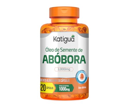 KATIGUÁ Óleo De Semente De Abóbora Prensado A Frio Katiguá 120 Cápsulas Soft Gel • 60 Doses Laranja