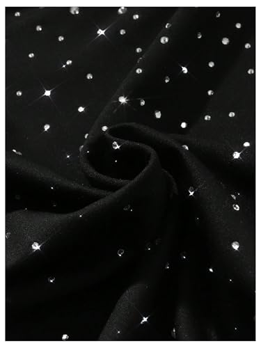 Men's Sparkle Rhinestone T Shirt Short Sleeve Crew Neck Casual Tee Tops Party Streetwear4