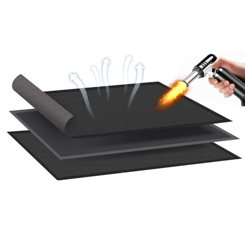 Tapis de barbecue extérieur résistant chaleur tapis protège sol - 2
