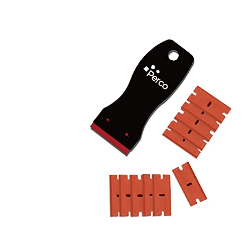 Perco Glue Off Adhesive Remover 3.3 Oz & Scraper With Plastic Razor For Removing Labels (Adhesive Remover & Scraper W/Plastic Razor) #TOP1