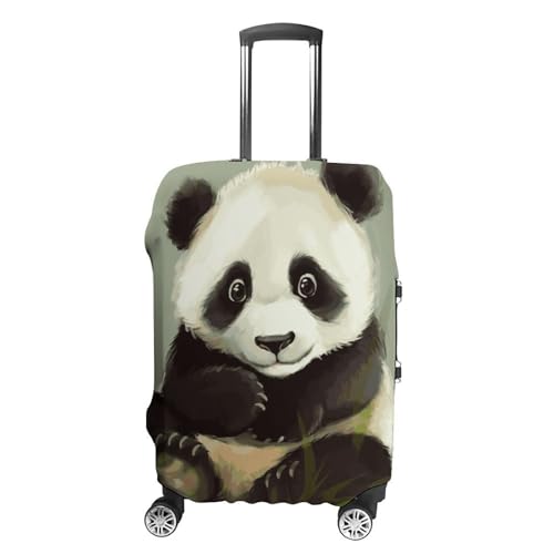 Cute Little Panda Printed Luggage Cover Protector, Fits 18-32 Inch Luggage
