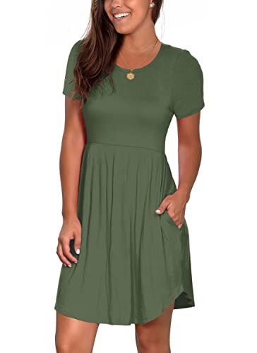 Nova In Sky Women's 2025 Casual Dresses Short Sleeve Summer Dress Loose Fit Sundress with Pockets3