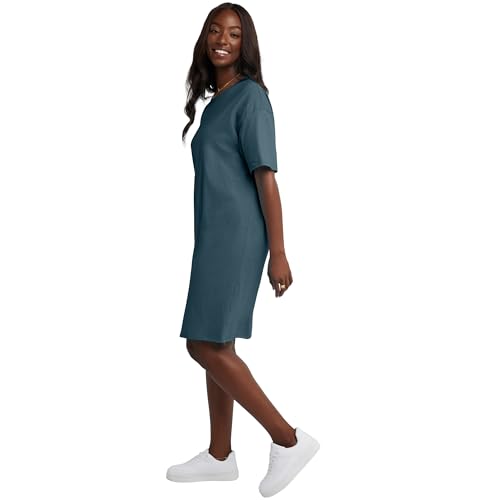 Hanes Women's Essentials Cotton T Dress, Wear Around Jersey Oversized Shirt3