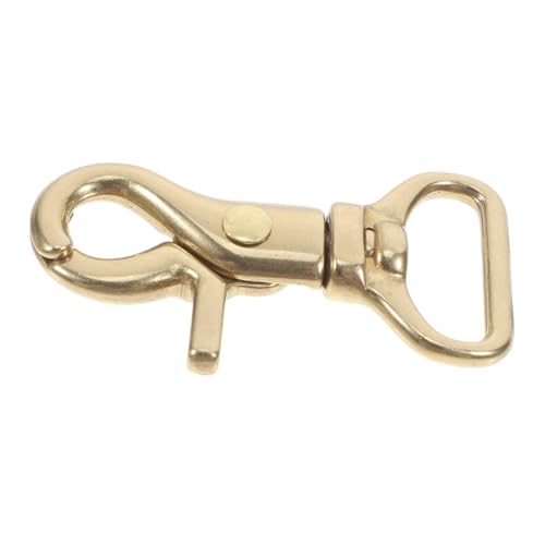 NULYLU Brass Trigger Snap Hook Heavy Duty Swivel Snap Hook for Lanyards Keychains