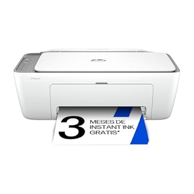 HP DeskJet 2820e 588K9B Impresora Multifunción de Inyección de Tinta A4 a Color Impresión a Doble Cara Manual 7 5 ppm Wi-Fi HP Smart 3 Meses de Instant Ink Incluidos Blanca