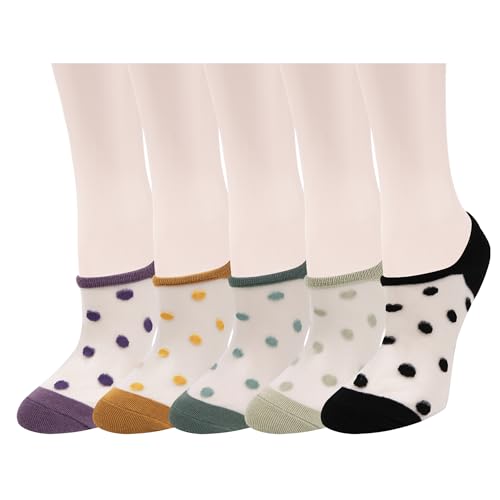 Image of Benefeet Sox Sheer No Show Socks Women Girls Cute Thin Mesh Low Cut Liner Socks for Loafers Boat Shoes