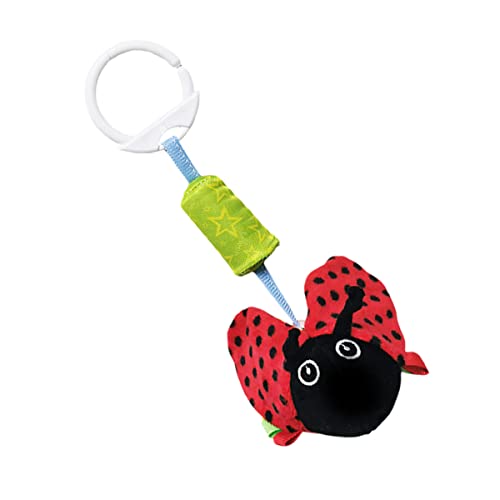BRIGHTFUFU Animal Shaped Pendant Rattles for Cradle Stroller Bedside Develops Tactile Senses Coordination Present for Newborns