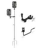 Trail Camera Mount, SPOODOR 2 Pack Trail Camera Stand and Game Camera Tree Mount, with Universal 1/4'-20 Screw